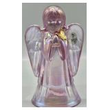 Fenton Empress Rose Angel w/22k GP Butterfly