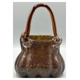 Vintage Murano Style Blown Glass Art Glass Purse
