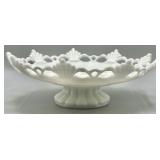 Westmoreland Ring and Petal Milk Glass Bowl