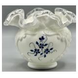 Fenton Silver Crest Elizabeth Collection Rose Bowl