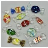 Murano Style Glass Candy - 10pcs