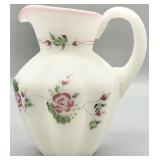 Fenton Rose Garden Handpainted Pitcher