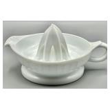 Vintage Milk Glass Juicer