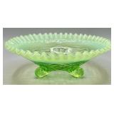 Jefferson Glass Opalescent Ruffles & Rings Bowl