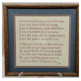 Vintage Framed Cross-Stich