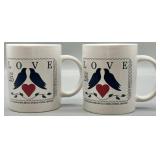 (2) 1988 United States Post Office Coffee Mugs