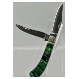 E.C. Simmons St. Louis, USA Green Stockman Knife