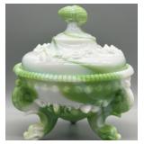 Westmoreland Argonaut Slag Glass Candy Dish