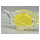 Murano Style Art Glass Fish Paperweight