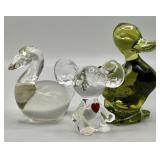 Vintage Art Glass Animal Figurines