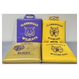 (4) Vintage Clarksville Wildcats Stadium Cushions