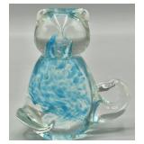 Muranto Style Art Glass Cat Figurine