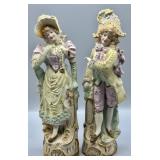 Vintage Porcelain Hand Painted Colonial Figurines