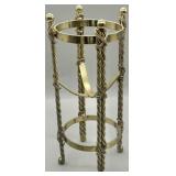 Vintage Homco Solid Brass Twisted Candle Holder