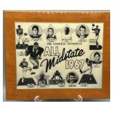 1967 The Nashville Tennessean All Midstate Plaque