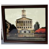 Framed Photograph of Tennessee State Capitol Bldg