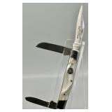 Rite Edge White Pearl Stockman Pocket Knife