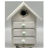 Vintage Wooden Birdhouse Storage Box