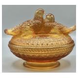 Westmoreland Golden Sunset Lovebirds On A Nest