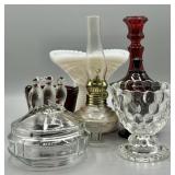 Vintage Glass Lot Ruby Red, Milk Glass and More!