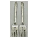 (2) Towle Madeira Sterling Silver Salad Forks