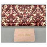 Miu Miu Madras Garden Vintage Long Wallet w/COA