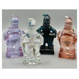 (4) Mosser Glass Mindy Carnival Clowns