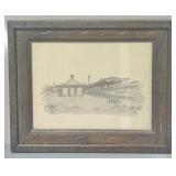 Framed Print of L&N Train Station Clarksville, TN