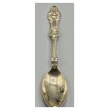Victorian Revival Style Sterling Silver Tea Spoon