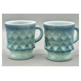 Vintage Anchor Hocking Fire King Kimberly Mugs
