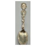 Sterling Silver Indian Chief Head Oklahoma Spoon