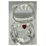 Fenton Art Glass July Birthday Bear