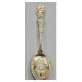 Sterling Silver High-Relief Bison Head Alamo Spoon