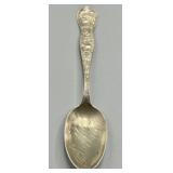 Sterling Silver Ornate Relief Handled Spoon