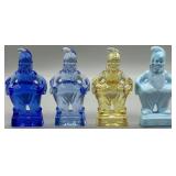 (4) Mosser Glass Mindy Carnival Clowns