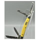 Frost Cutlery 4-Blade Yellow Pocket Knife