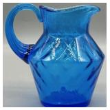 Blue Diamond Optic Creamer Pitcher