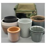 Ceramic Planters and Gardening Belt