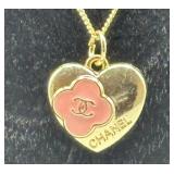 Upcycled Chanel Charm on Fashion Necklace
