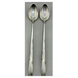 (2) Towle Maderia Sterling 8in Ice Tea Spoons