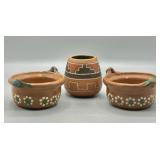Traditional Mexican Pottery - 3pcs