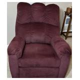 Mulberry Colored Recliner