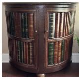 Demilune Book Cabinet (contents not incl)