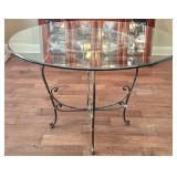 Wrought and Glass Table