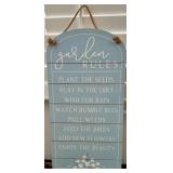 ï¿½The Garden Rulesï¿½ Sign