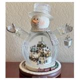 2007 Thomas Kinkade White Christmas Snowman Train