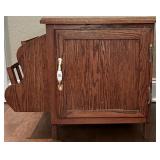 Wood Magazine Side Table (contents included)