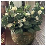 Rustic Planter w/Faux Plant