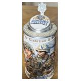 Budweiser Army Stein with COA