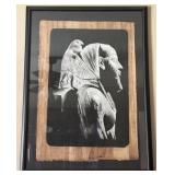 Framed Picture of Khafre Enthroned